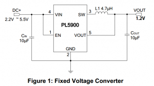 5V/3.3V降壓IC，700MA輸出，短路保護PL5900
