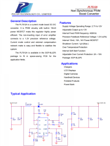 PL7512A 非同步的PWM提升轉(zhuǎn)換器