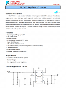FP6150 3A，36V，降壓轉(zhuǎn)換器芯片