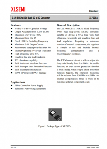 XL7005A  0.4A 150KHz 80V 降壓DC-DC轉換器