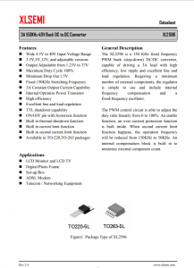 XL2596S-ADJE1  3A 150KHz 40V 降壓 DC-DC 轉換器