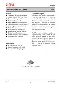 XL4013E1  4A 180KHz 36V 降壓 DC-DC 轉(zhuǎn)換器
