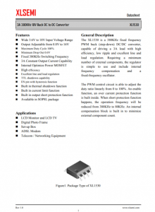XL1530E1  3A 380KHz 18V 降壓 DC-DC 轉(zhuǎn)換器