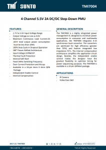 TMI7004  4 通道 5.5V 2A DC/DC 階梯-D