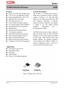 XL2596T-5.0E1  3A 150KHz 40V 降壓 DC-DC 轉換器