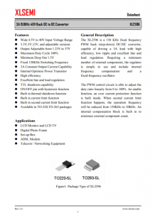 XL2596T-12E1   3A 150KHz 40V 降壓 DC-DC 轉(zhuǎn)換器