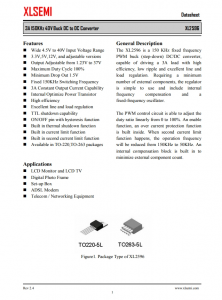 XL2596T-3.3E1  3A 150KHz 40V 降壓 DC-DC 轉換器
