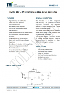 TMI3282  1MHz、18V、2A同步降壓型轉(zhuǎn)換器