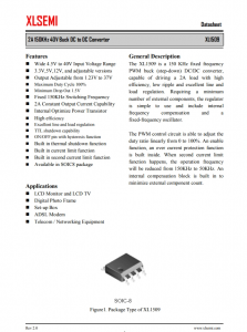 XL1509-5.0E1 2A 150KHz 40V 降壓 DC-DC 轉換器