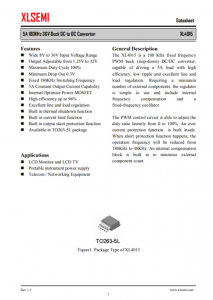 XL4015E1  5A 180KHz 36V 降壓直流-直流轉換器