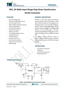 TMI3331  30V、3A寬輸入范圍降壓同步 DC/DC轉(zhuǎn)換器