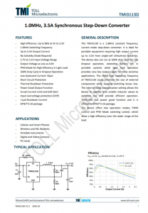 TMI3113D  1.0MHz、3.5A同步降壓型轉(zhuǎn)換器