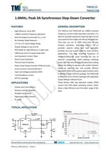 TMI3113B  1.0MHz、峰值3A同步降壓轉(zhuǎn)換器