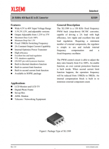 XL1509-3.3E1  2A 150KHz 40V 降壓 DC-DC 轉換器