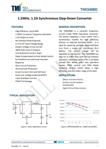 TMI3408D  1.5MHz、1.2A同步降壓型控制器