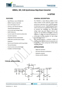 TMI3258   600kHz、18V、3.0A同步降壓型轉(zhuǎn)換器