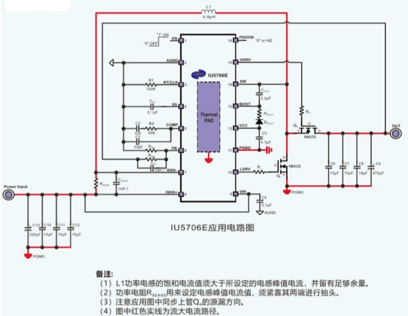 單節(jié)鋰電池適用，低靜態(tài)電流 兼容同步和異步外圍應用，同步升壓DC-DC控制器-IU5706E